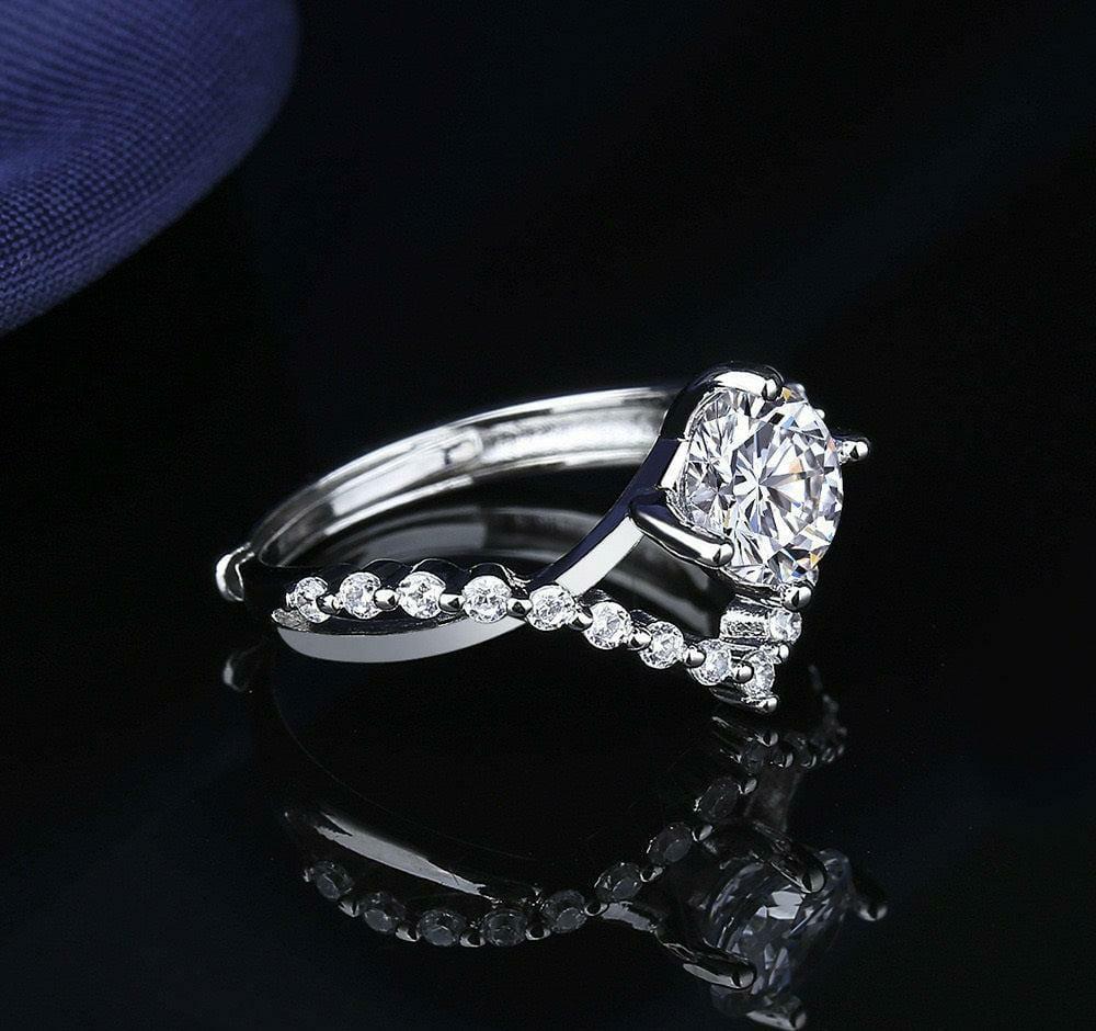 Crystal Diamond Ring