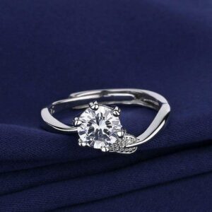 Cubic Zirconia Ring Adjustable