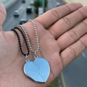 Magnetic Heart Design Couple's Pendant