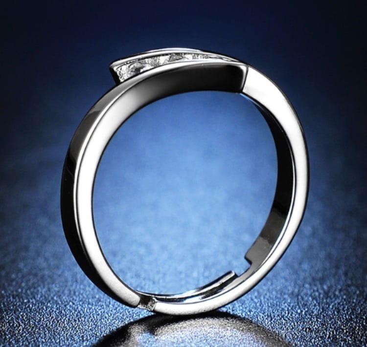 Silver Plated Zircon Ring - Image 2