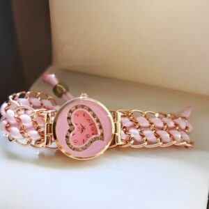 Heart Watch with Chain Strap
