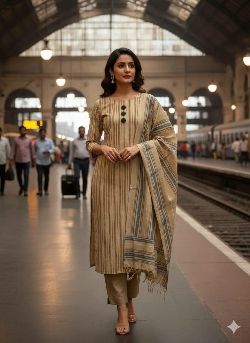 3 Pcs Unstitched Cotton Lawn Suit